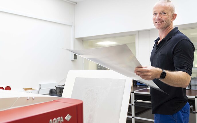 Trykplade Personale med trykplade