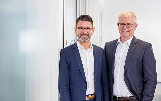 Dr Michael Faller and Dr Daniel Keesman form the management of Faller Packaging