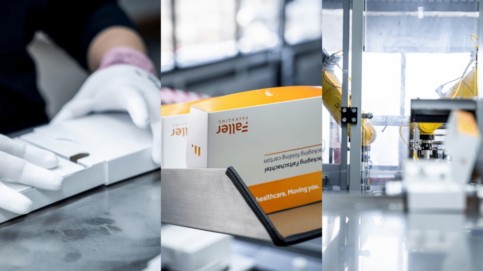 Vorkonfektionierte Pharmaverpackungen in qualitätsgesichertem Produktionsumfeld. Entwickelt für den Übergang von manuellen Prozessen zur automatisierten Verpackung.