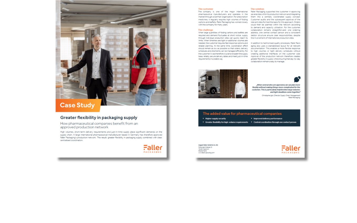 Titelseite der Case Study „Mehr Spielraum in der Verpackungsversorgung"