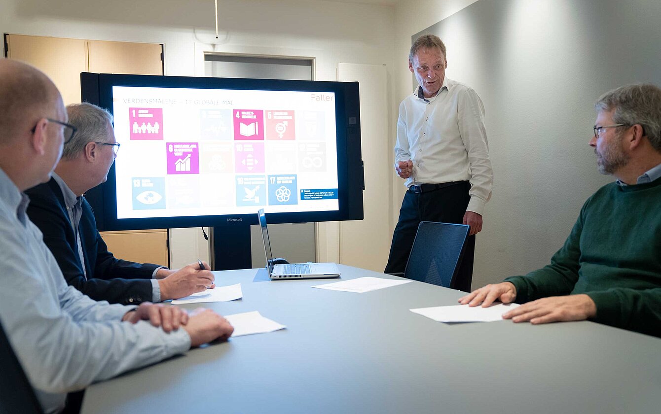 Meeting-Präsentation Salesmeeting-Präsentation mit Kunden