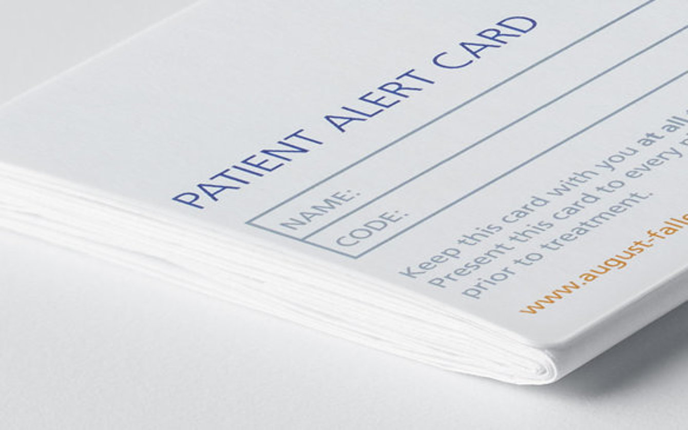 Patient Cards Faller Packaging