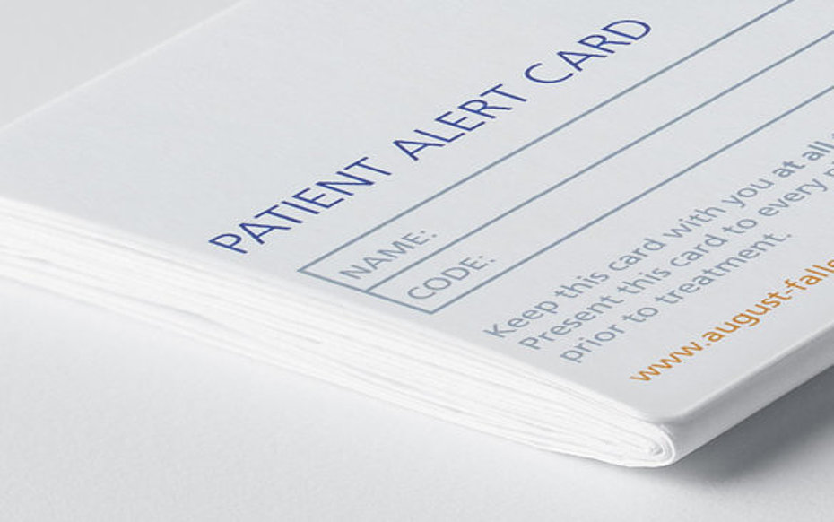 Patient Cards Faller Packaging